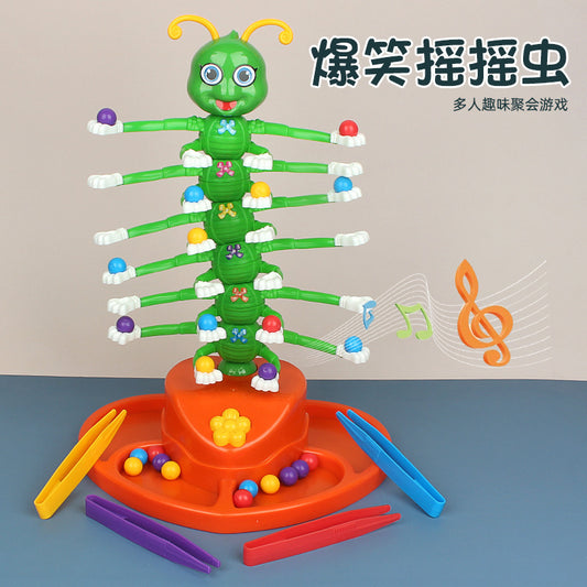 Douyin with the same children's fun electric hilarious rocking insect party tabletop game, multiplayer rocking insect battle toy